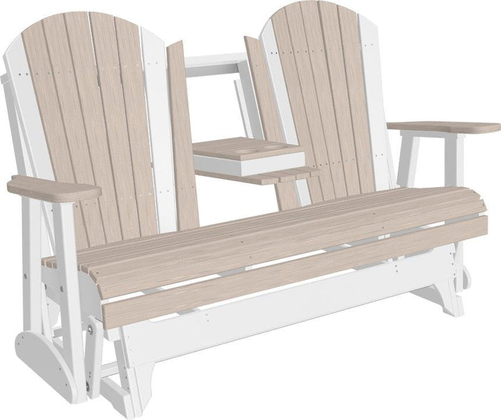 LC5APGBIW-LuxCraft-5' Adirondack Glider-Pangaea Patio