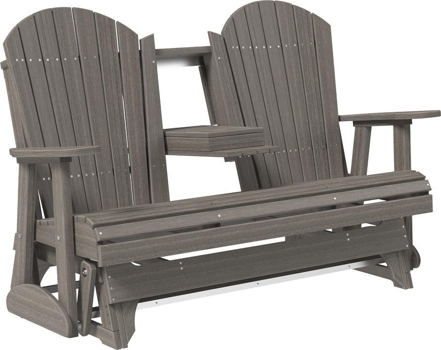 LC5APGCG-LuxCraft-5' Adirondack Glider-Pangaea Patio