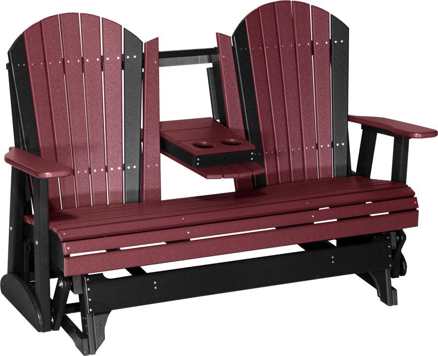 LC5APGCHB-LuxCraft-5' Adirondack Glider-Pangaea Patio