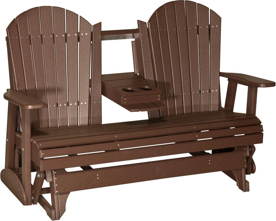 LC5APGCBR-LuxCraft-5' Adirondack Glider-Pangaea Patio