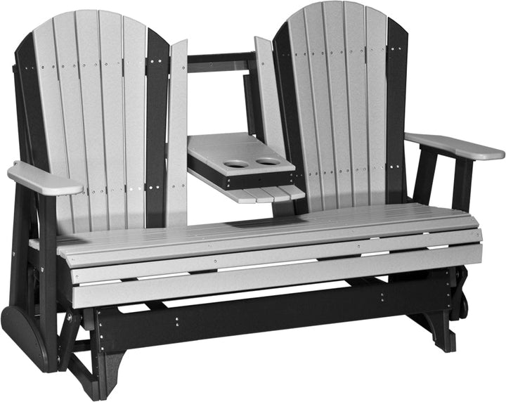 LC5APGDGB-LuxCraft-5' Adirondack Glider-Pangaea Patio