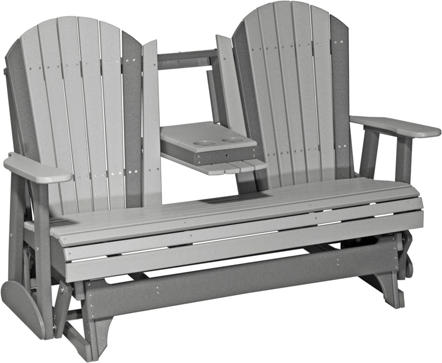 LC5APGDGS-LuxCraft-5' Adirondack Glider-Pangaea Patio