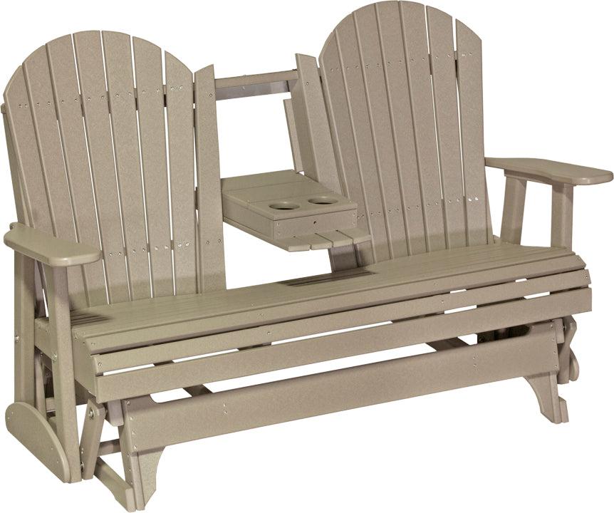 LC5APGWW-LuxCraft-5' Adirondack Glider-Pangaea Patio