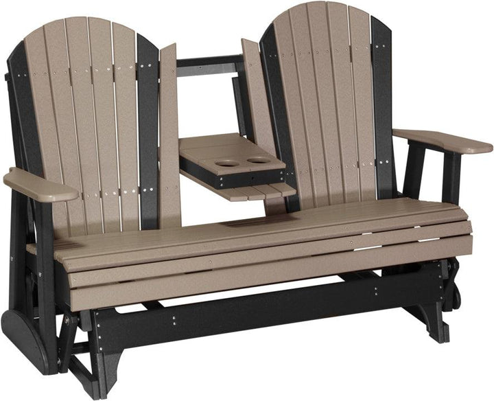 LC5APGWWB-LuxCraft-5' Adirondack Glider-Pangaea Patio