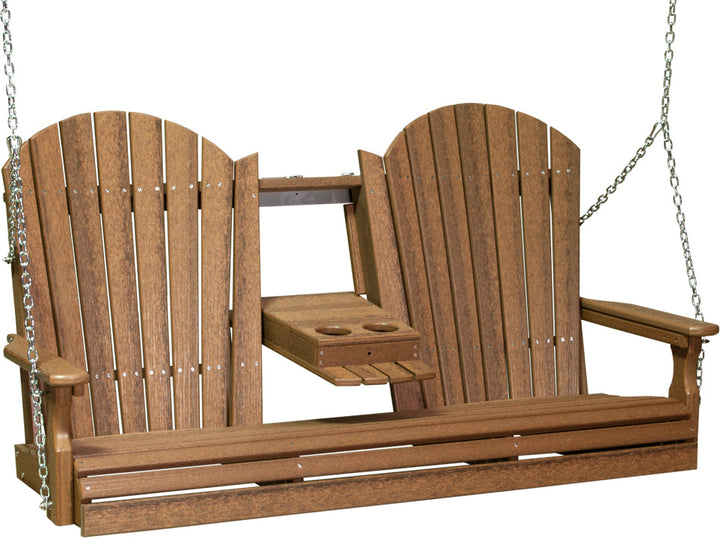 LC5APSAM-LuxCraft-5' Adirondack Swing-Pangaea Patio