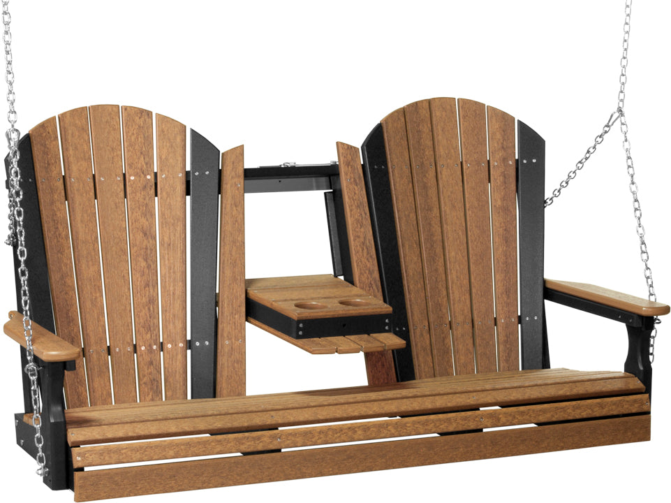 LC5APSAMB-LuxCraft-5' Adirondack Swing-Pangaea Patio