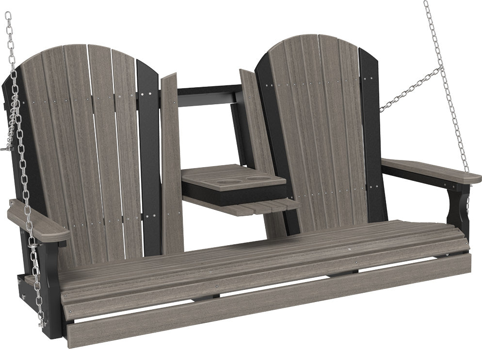 LC5APSCGB-LuxCraft-5' Adirondack Swing-Pangaea Patio