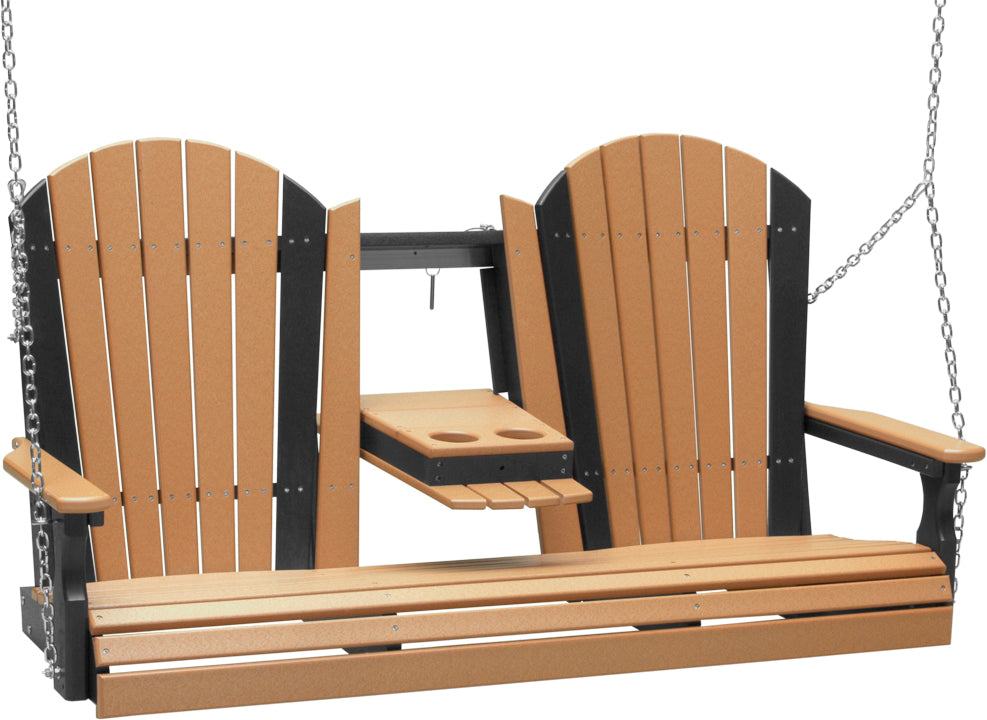 LC5APSCB-LuxCraft-5' Adirondack Swing-Pangaea Patio