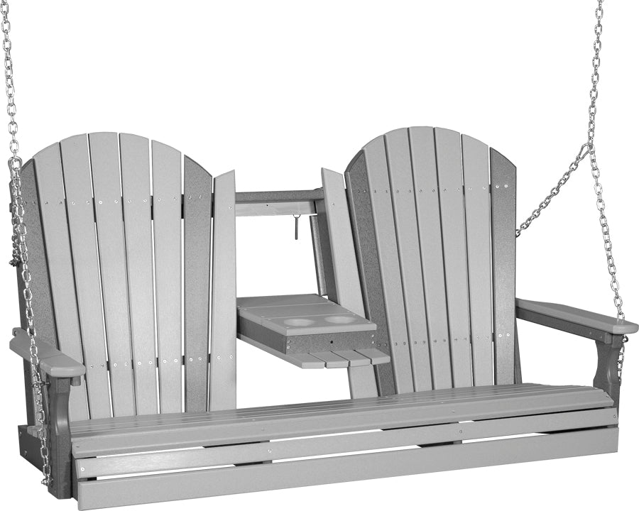 LC5APSDGS-LuxCraft-5' Adirondack Swing-Pangaea Patio