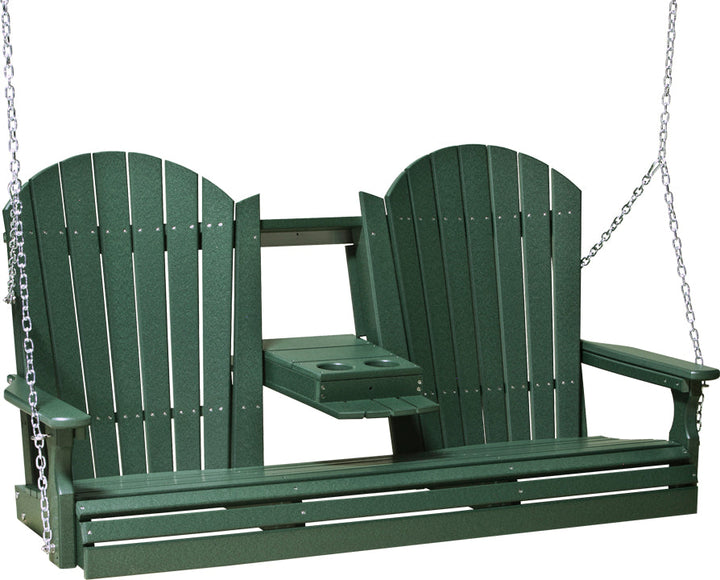 LC5APSG-LuxCraft-5' Adirondack Swing-Pangaea Patio