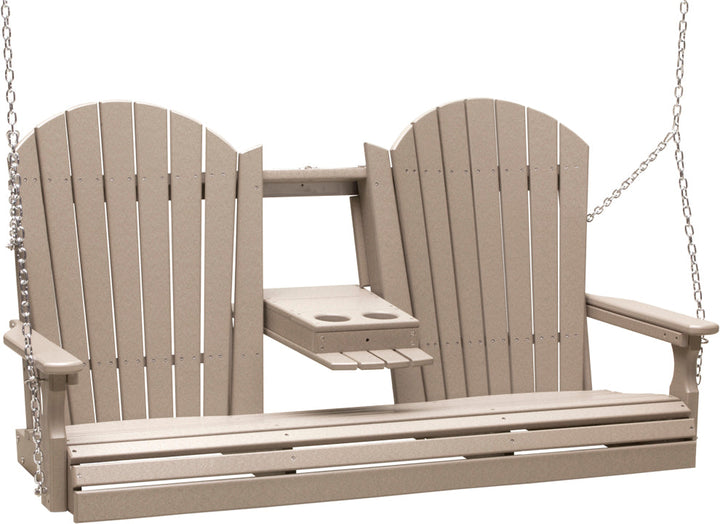 LC5APSWW-LuxCraft-5' Adirondack Swing-Pangaea Patio