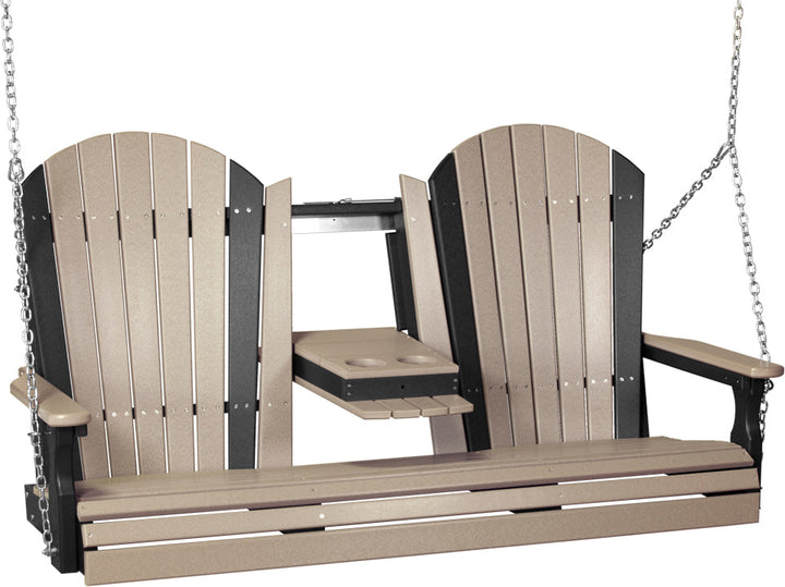 LC5APSWWB-LuxCraft-5' Adirondack Swing-Pangaea Patio