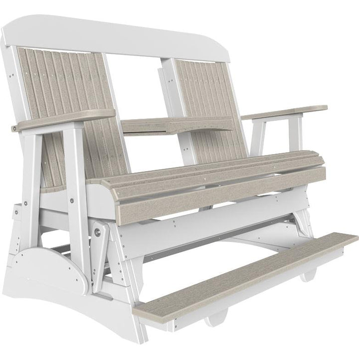 LC5CPBAGBIW-LuxCraft-5' Classic Balcony Glider-Birch White-Pangaea Patio
