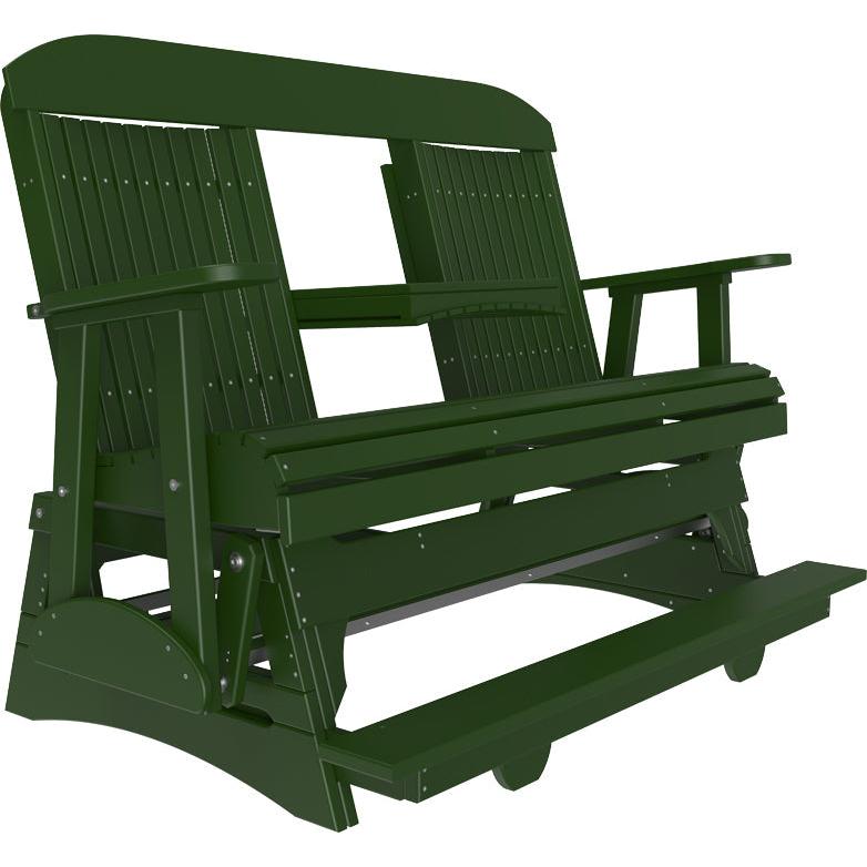 LC5CPBAGG-LuxCraft-5' Classic Balcony Glider-Green-Pangaea Patio