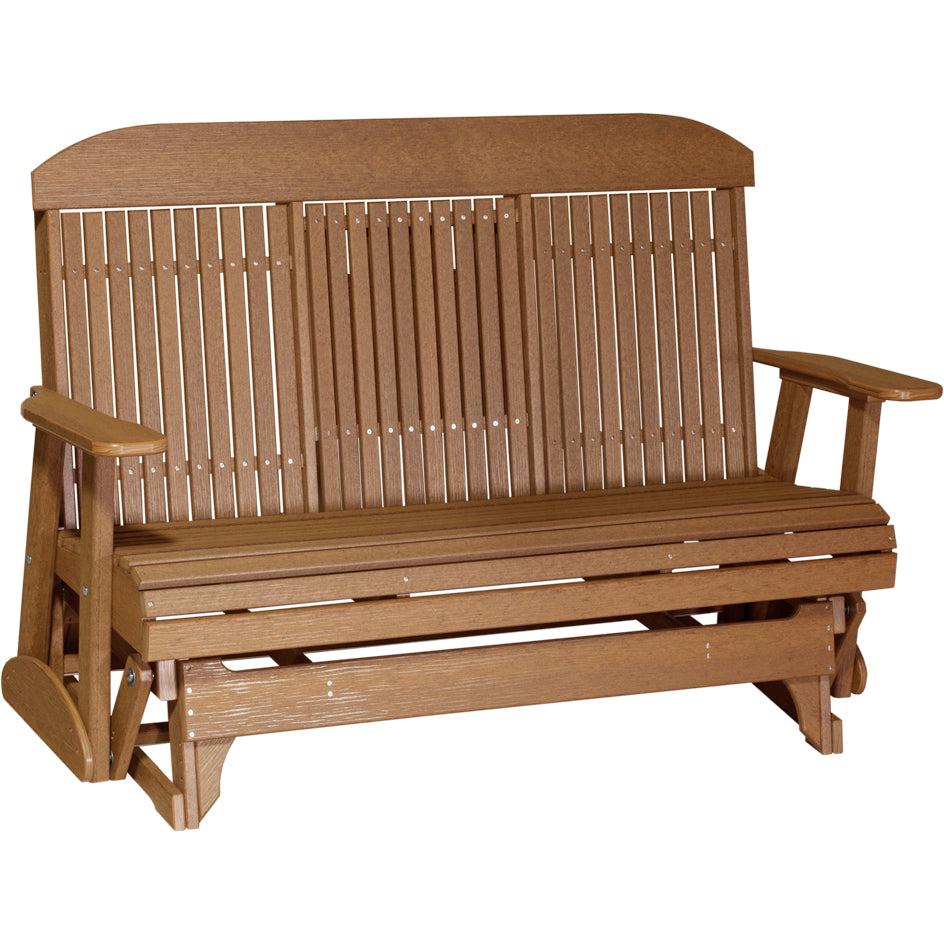 LC5CPGAM-LuxCraft-5' Classic Glider-Antique Mahogany-Pangaea Patio