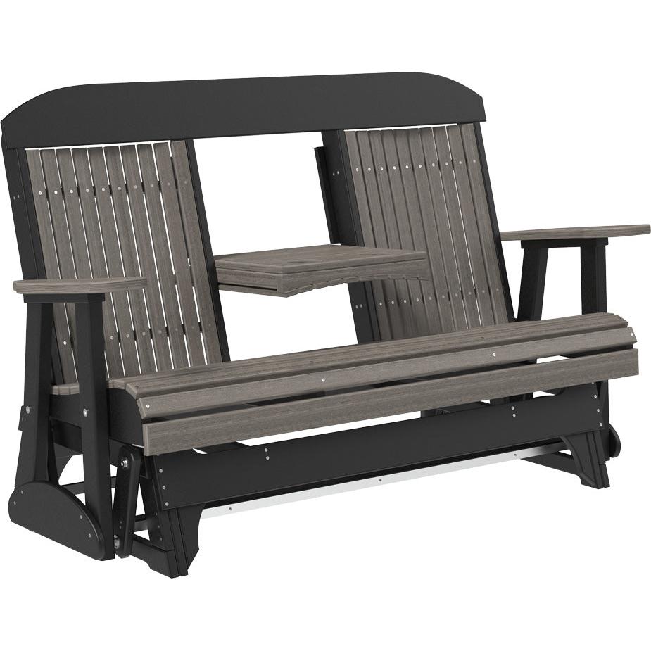 LC5CPGCGB-LuxCraft-5' Classic Glider-Coastal Gray-Pangaea Patio