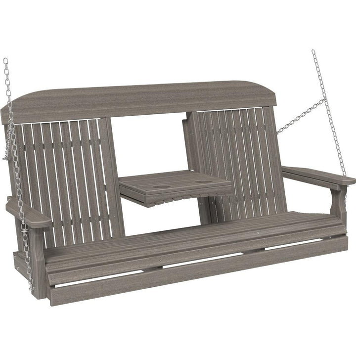 LC5CPSCG-LuxCraft-5' Classic Swing-Coastal Gray-Pangaea Patio