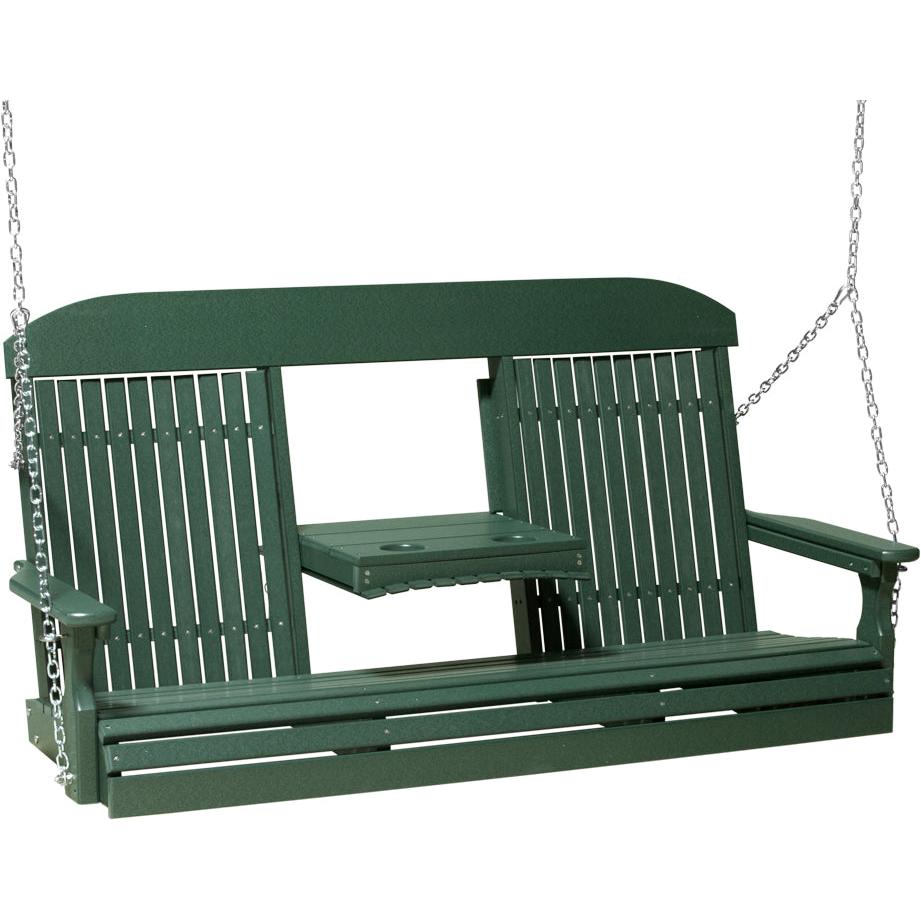 LC5CPSG-LuxCraft-5' Classic Swing-Green-Pangaea Patio