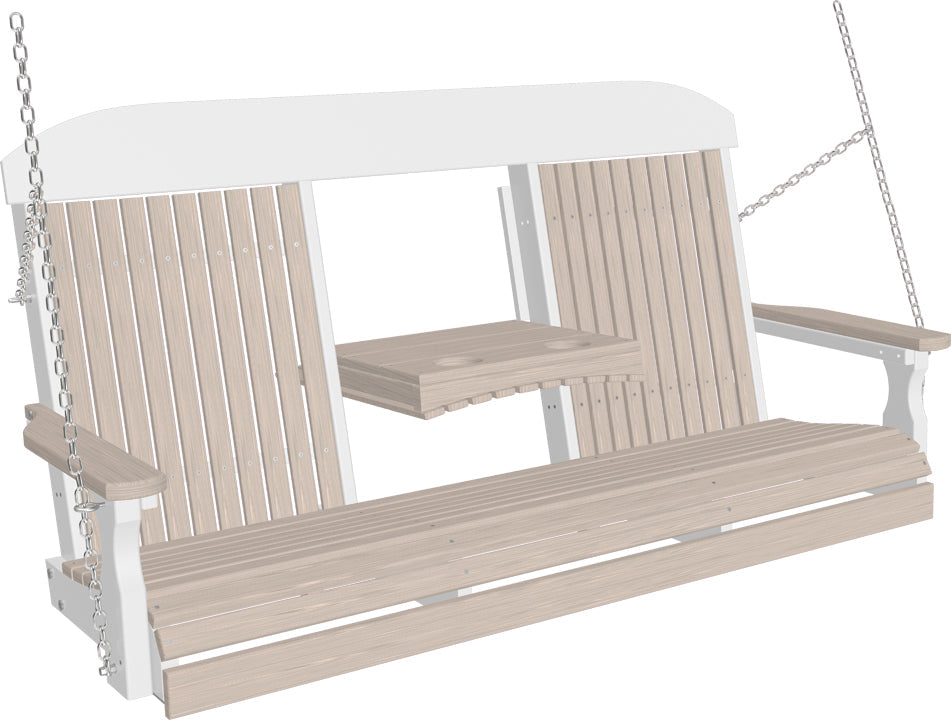 LC5CPSBIW-LuxCraft-5' Classic Swing-Pangaea Patio