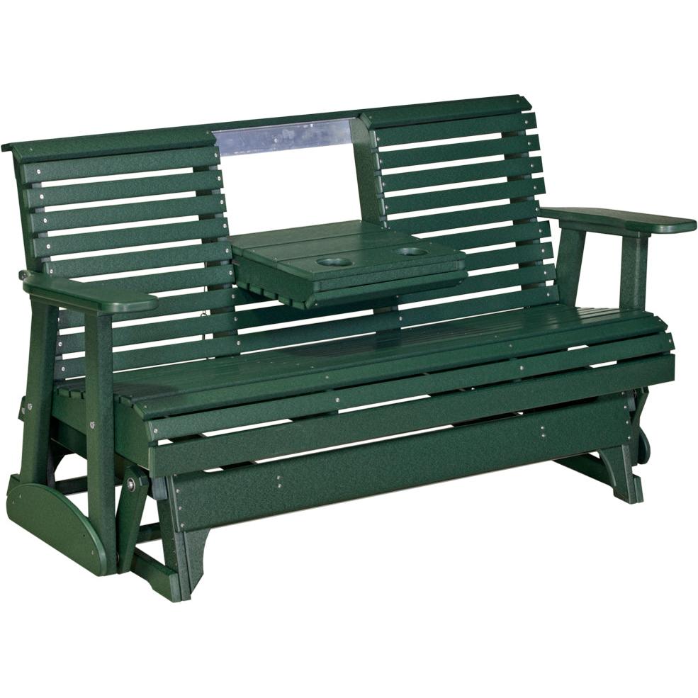 LC5PPGG-LuxCraft-5' Plain Glider-Green-Pangaea Patio