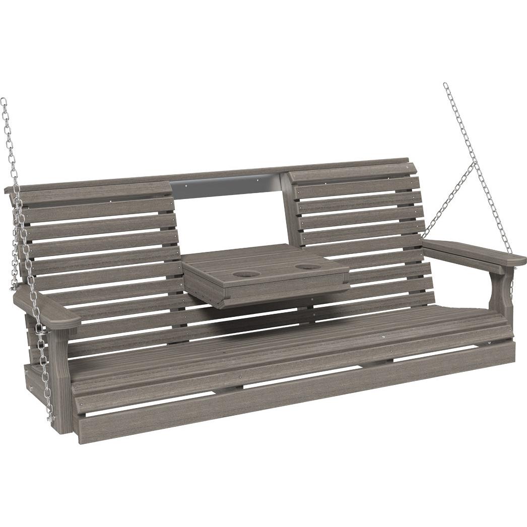 LC5PPSCG-LuxCraft-5' Plain Swing-Coastal Gray-Pangaea Patio