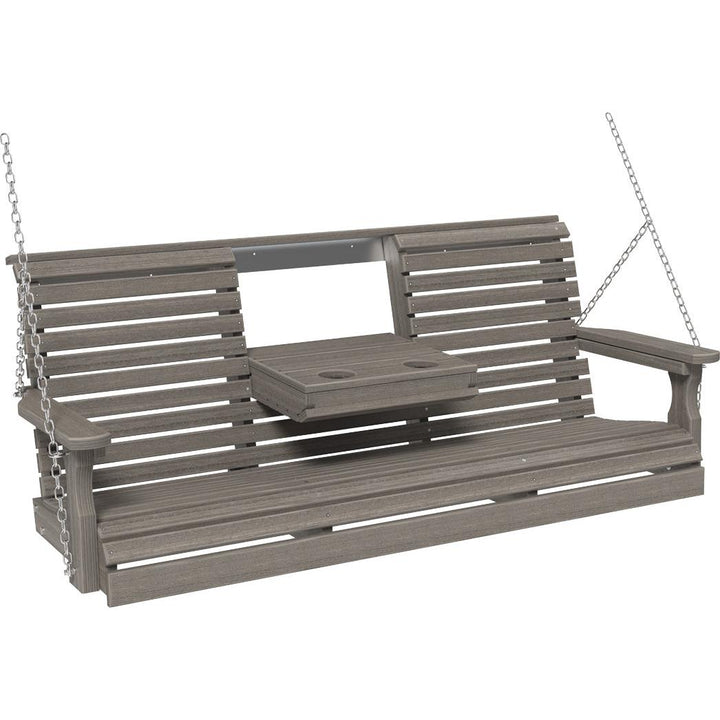LC5PPSCG-LuxCraft-5' Plain Swing-Coastal Gray-Pangaea Patio