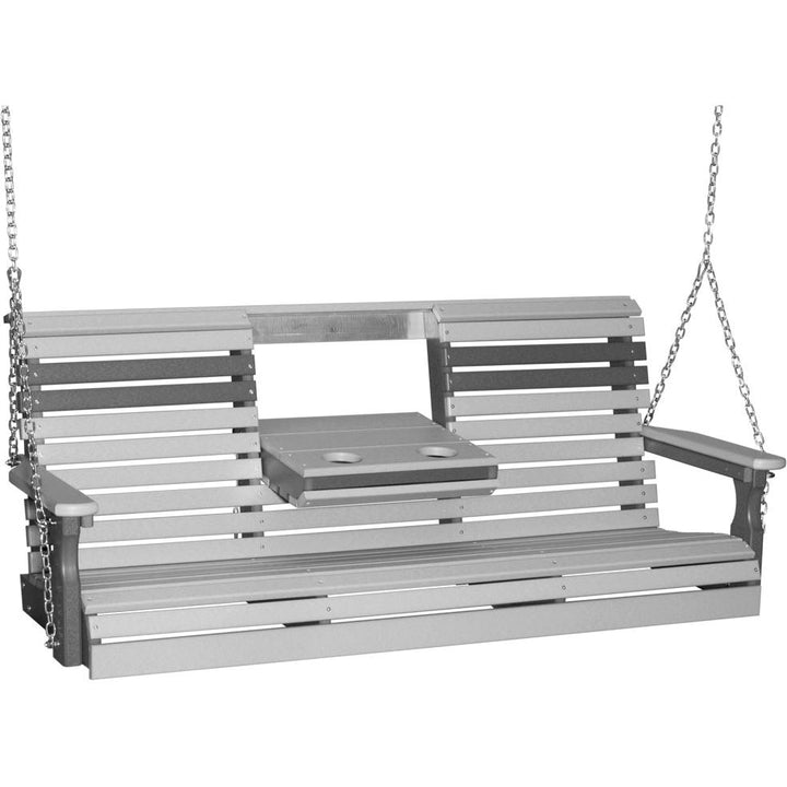 LC5PPSDGS-LuxCraft-5' Plain Swing-Dove Gray Slate-Pangaea Patio