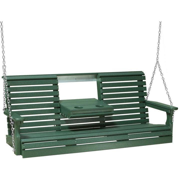 LC5PPSG-LuxCraft-5' Plain Swing-Green-Pangaea Patio