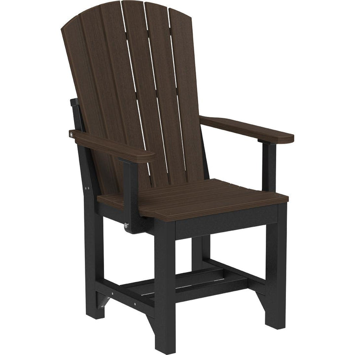 LCAACDWWCBR-LuxCraft-Adirondack Arm Chair-Dining-Weatherwood Chestnut Brown-Pangaea Patio