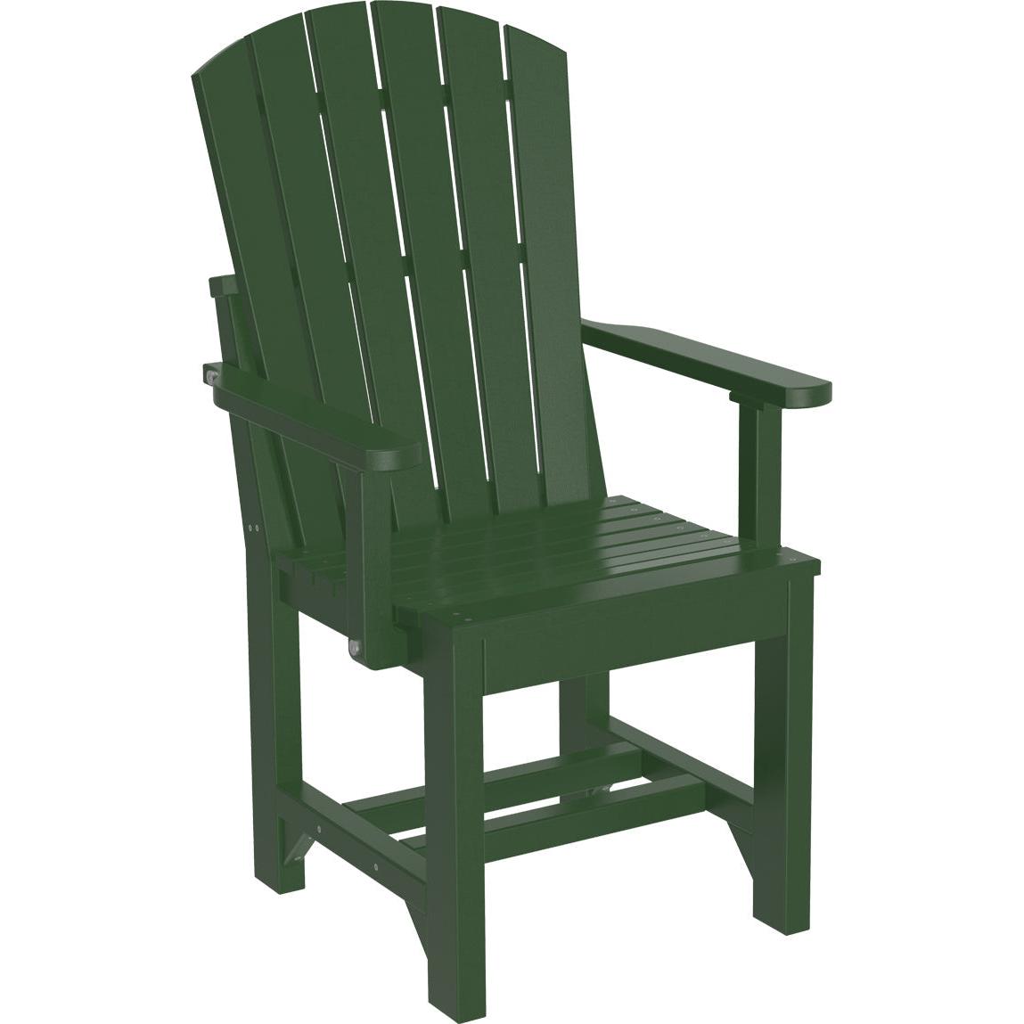 LCAACDCB-LuxCraft-Adirondack Arm Chair-Dining-Cedar Black-Pangaea Patio