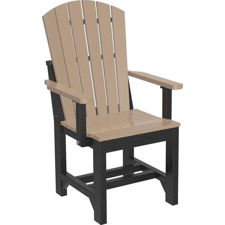 LCAACDCHB-LuxCraft-Adirondack Arm Chair-Dining-Cherrywood Black-Pangaea Patio