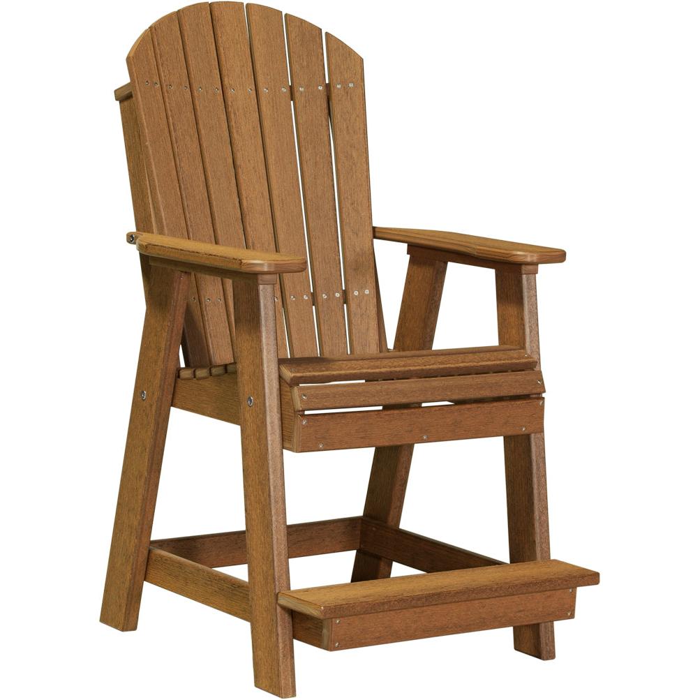 LCPABCAM-LuxCraft-Adirondack Balcony Chair-Antique Mahogany-Pangaea Patio
