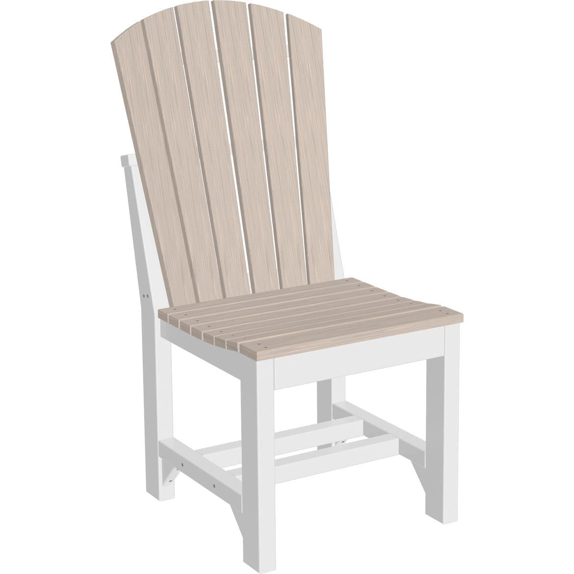LCASCDWWB-LuxCraft-Adirondack Side Chair-Dining-Weatherwood Black-Pangaea Patio