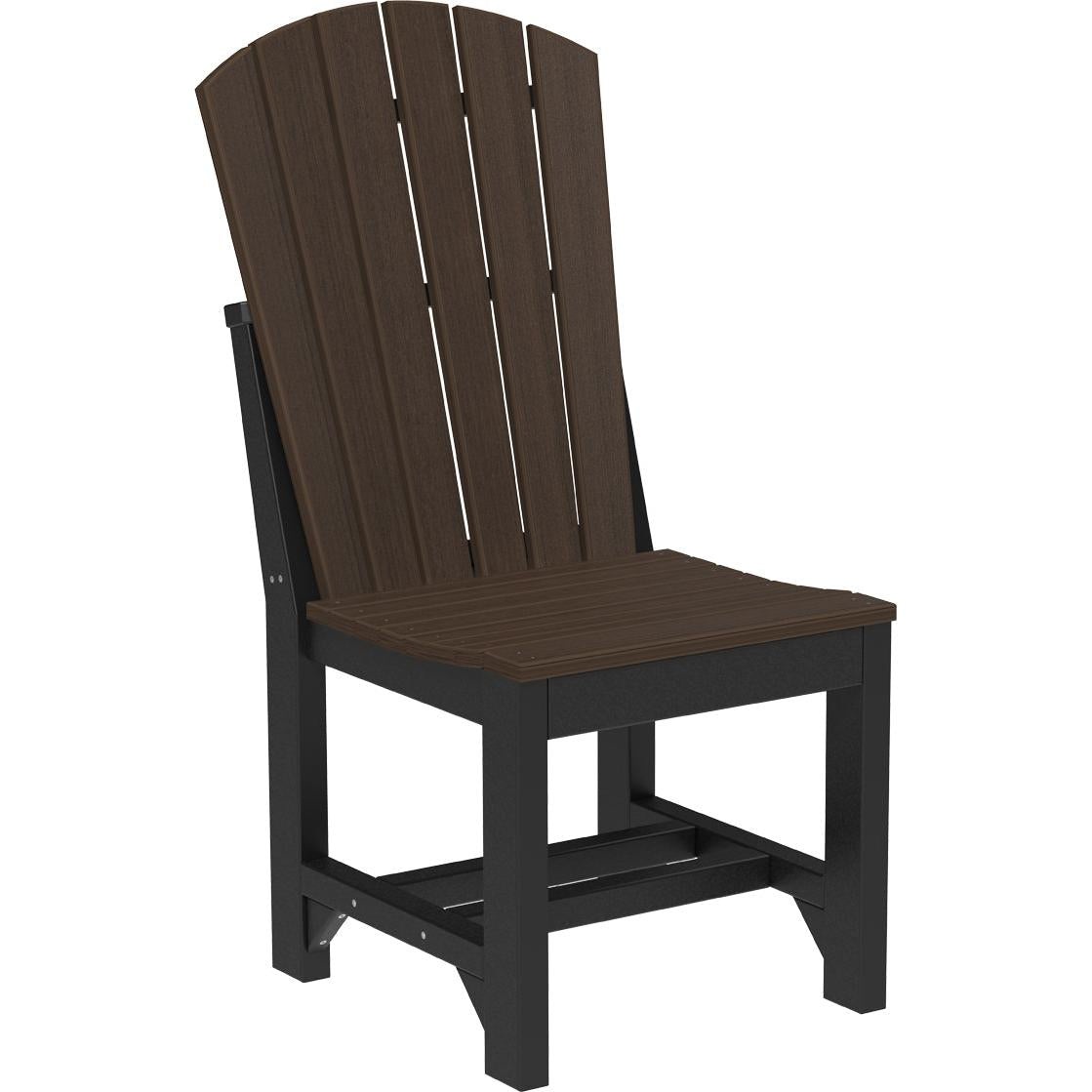 LCASCDWWCBR-LuxCraft-Adirondack Side Chair-Dining-Weatherwood Chestnut Brown-Pangaea Patio