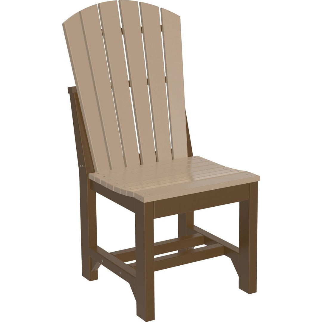 LCASCDDGB-LuxCraft-Adirondack Side Chair-Dining-Dove Gray Black-Pangaea Patio