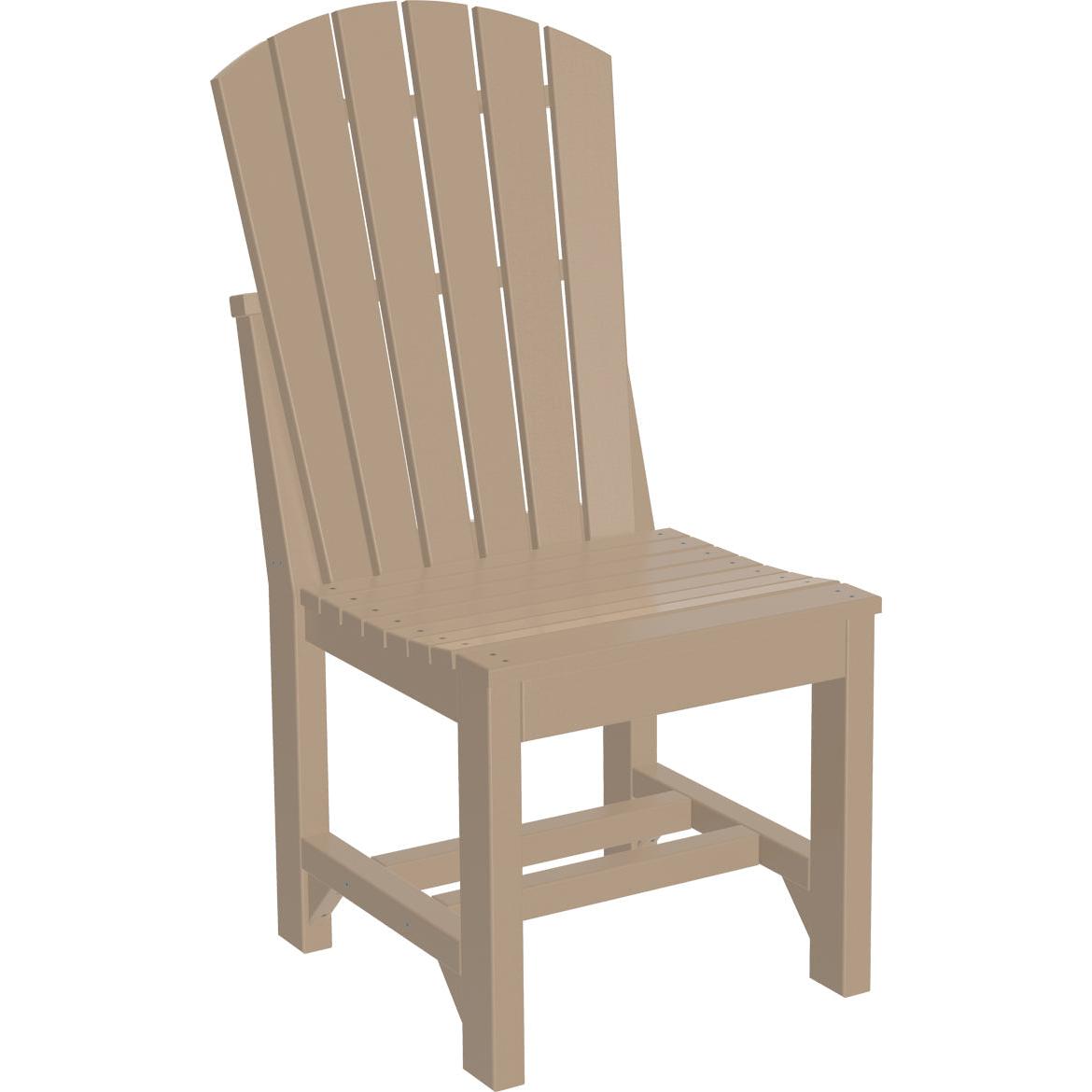 LCASCDCBR-LuxCraft-Adirondack Side Chair-Dining-Chestnut Brown-Pangaea Patio