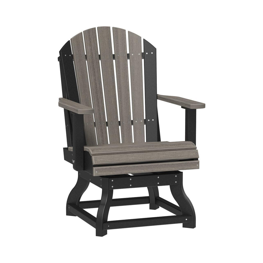 LCPASCDAM-LuxCraft-Adirondack Swivel Chair-Dining-Antique Mahogany-Pangaea Patio