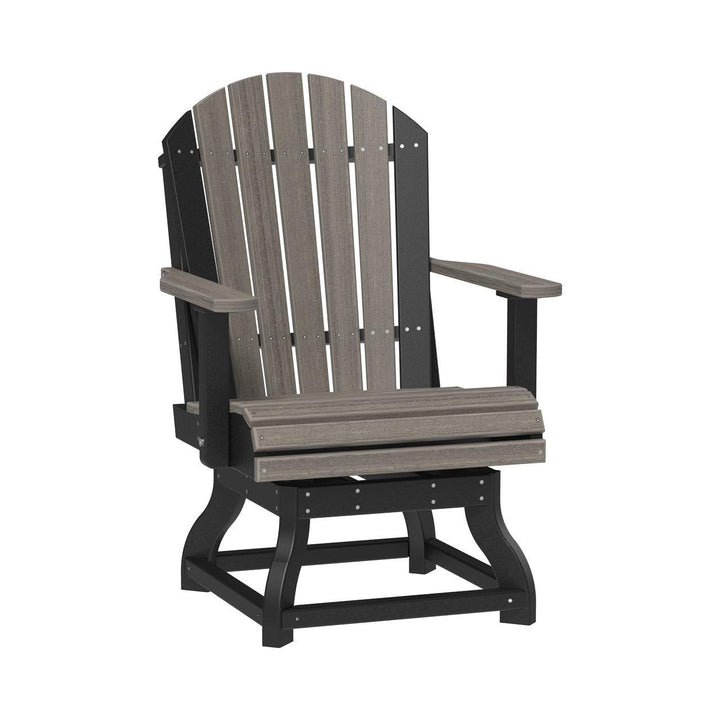 LCPASCDAM-LuxCraft-Adirondack Swivel Chair-Dining-Antique Mahogany-Pangaea Patio