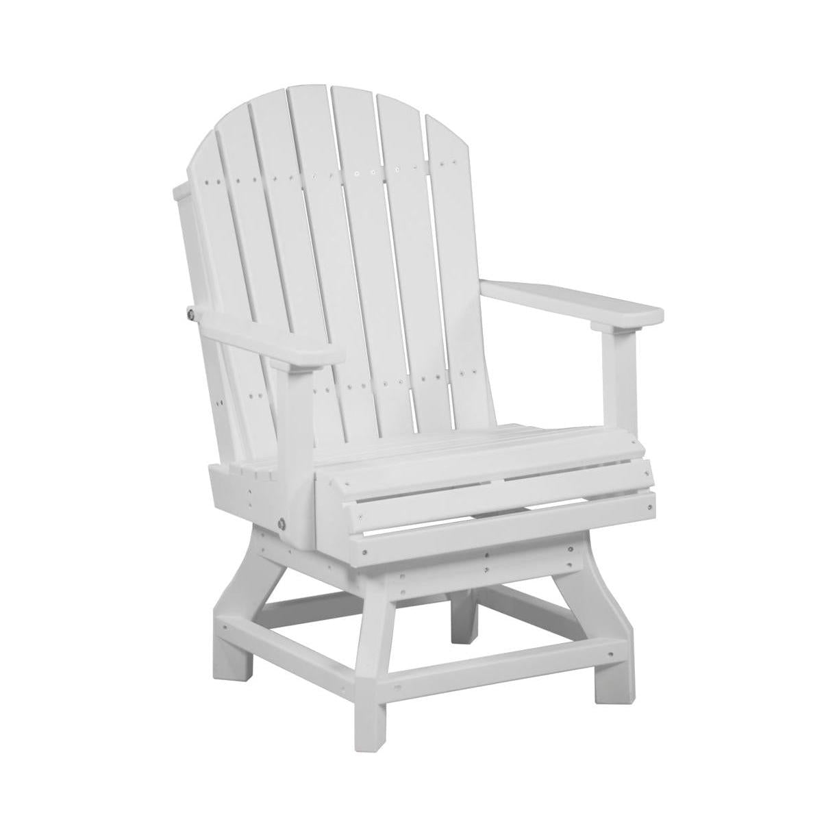 LCPASCDDGS-LuxCraft-Adirondack Swivel Chair-Dining-Dove Gray Slate-Pangaea Patio
