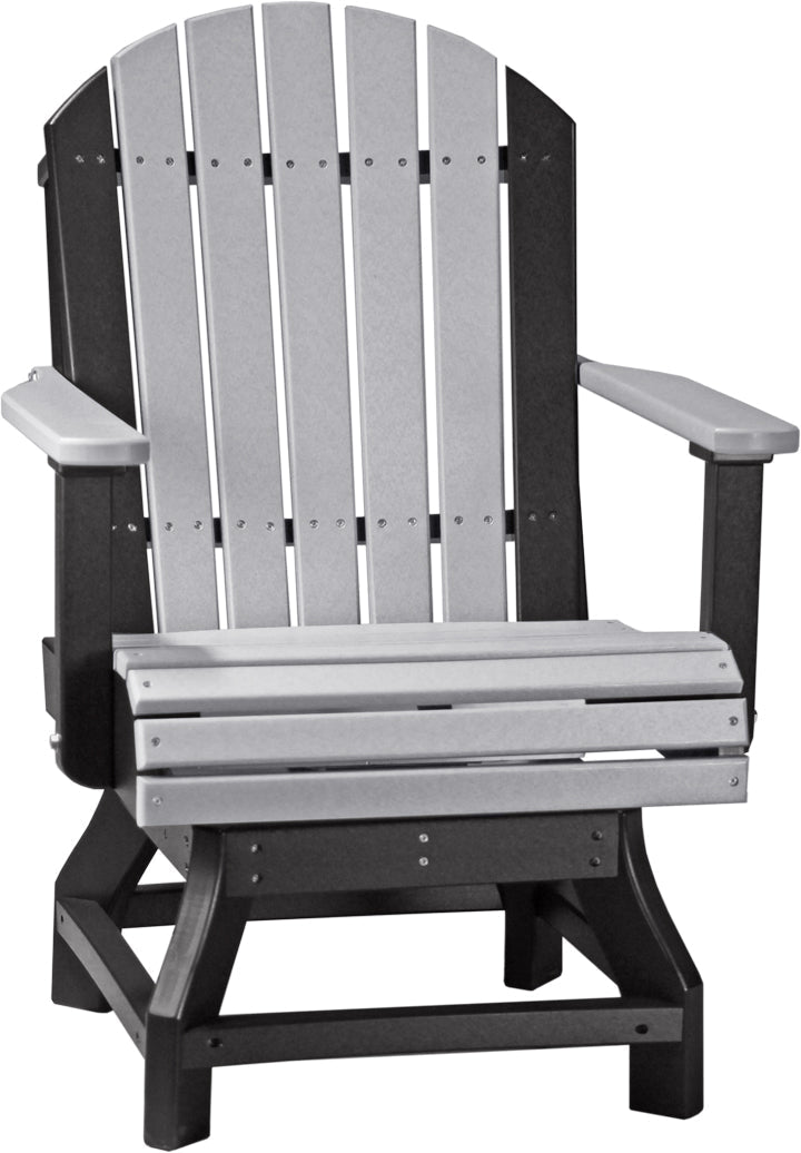 LCPASCDDGB-LuxCraft-Adirondack Swivel Chair-Pangaea Patio