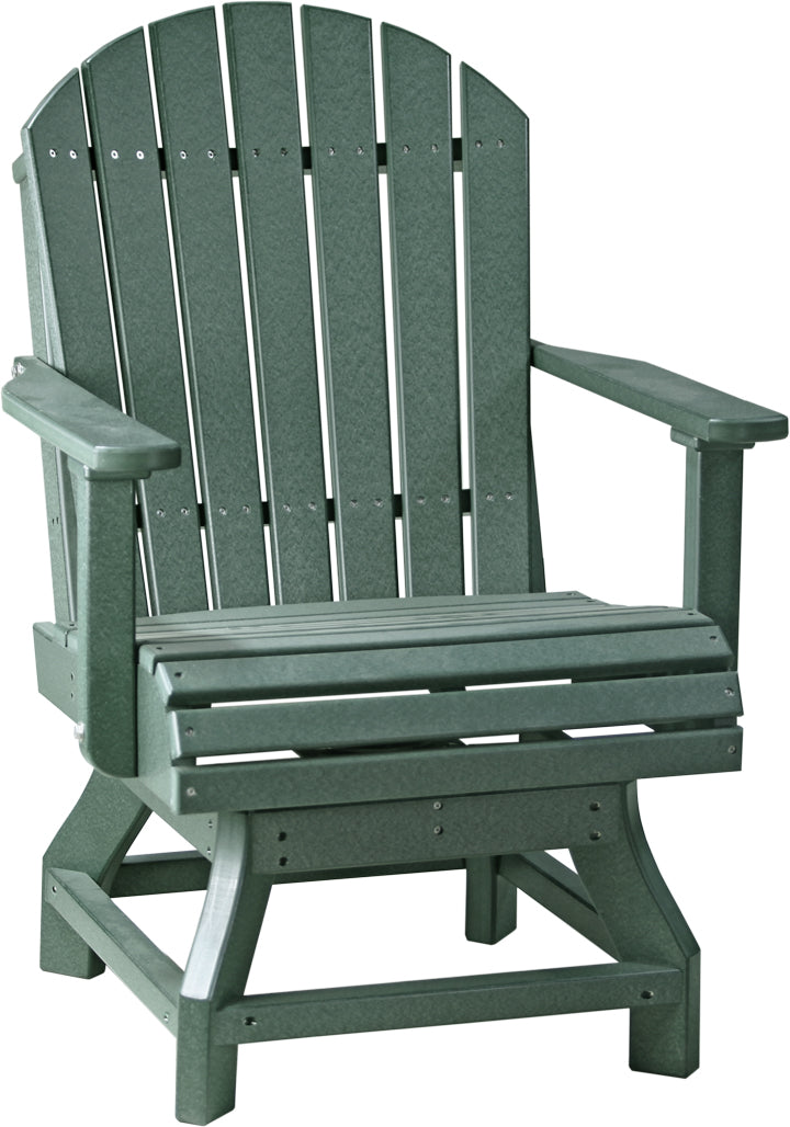 LCPASCDG-LuxCraft-Adirondack Swivel Chair-Pangaea Patio