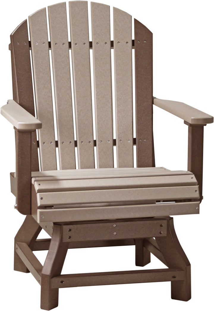 LCPASCDWWCBR-LuxCraft-Adirondack Swivel Chair-Pangaea Patio