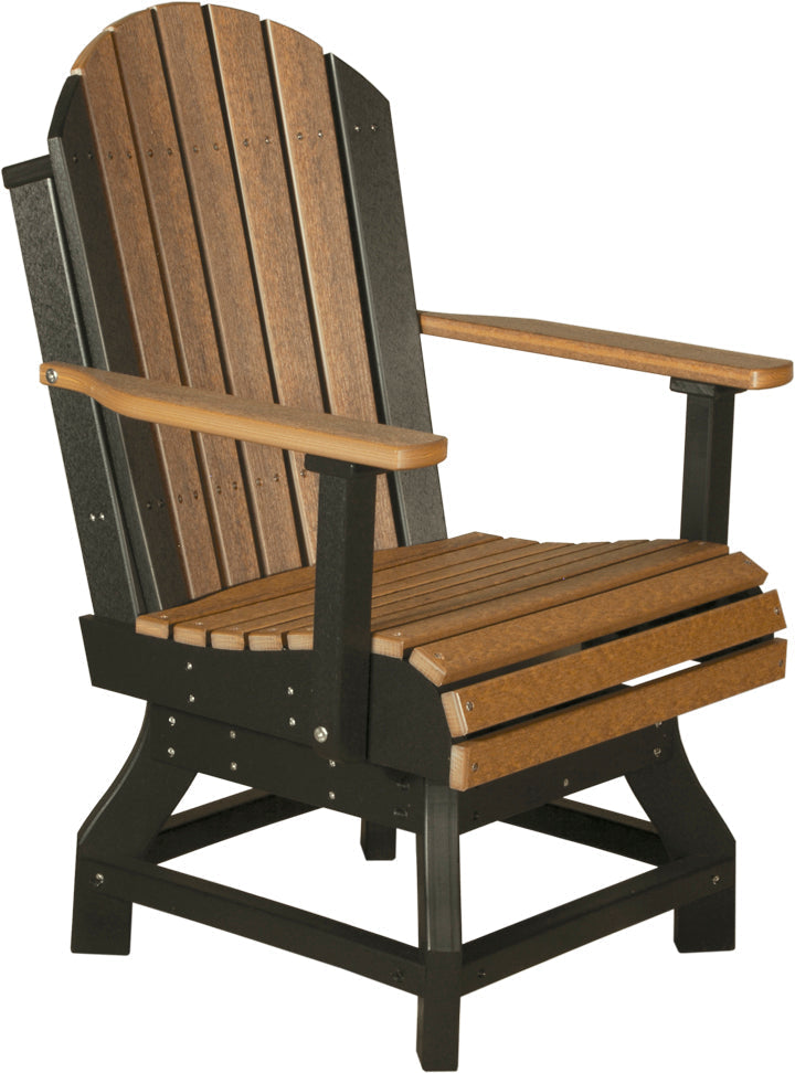 LCPASCDAMB-LuxCraft-Adirondack Swivel Chair-Pangaea Patio