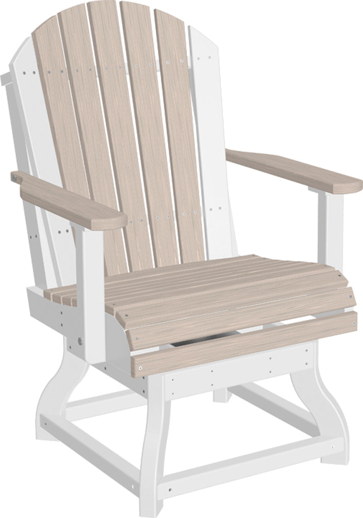 LCPASCDBIW-LuxCraft-Adirondack Swivel Chair-Pangaea Patio