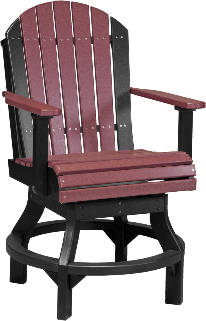 LCPASCCCHB-LuxCraft-Adirondack Swivel Chair-Pangaea Patio