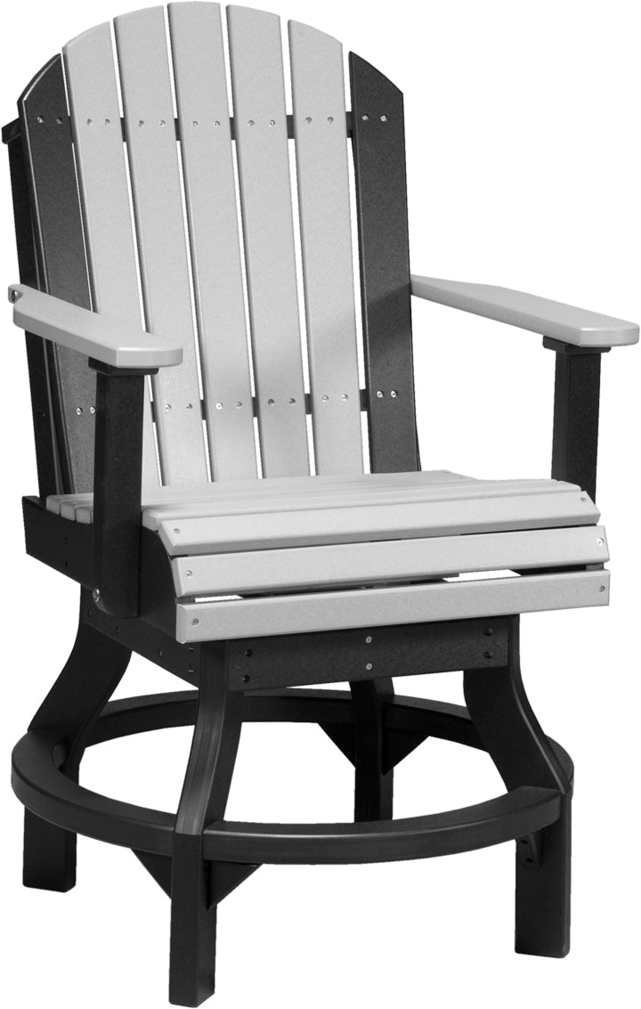 LCPASCCDGB-LuxCraft-Adirondack Swivel Chair-Pangaea Patio