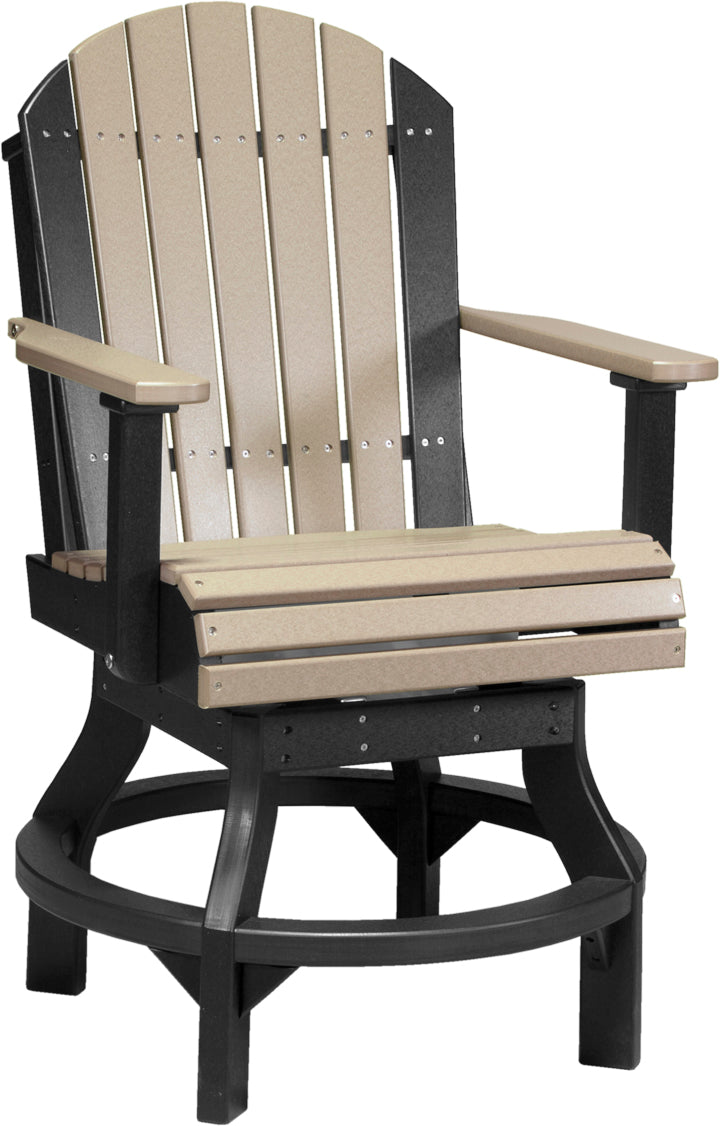 LCPASCCWWB-LuxCraft-Adirondack Swivel Chair-Pangaea Patio