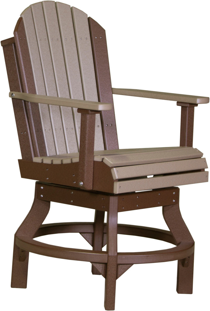 LCPASCCWWCBR-LuxCraft-Adirondack Swivel Chair-Pangaea Patio