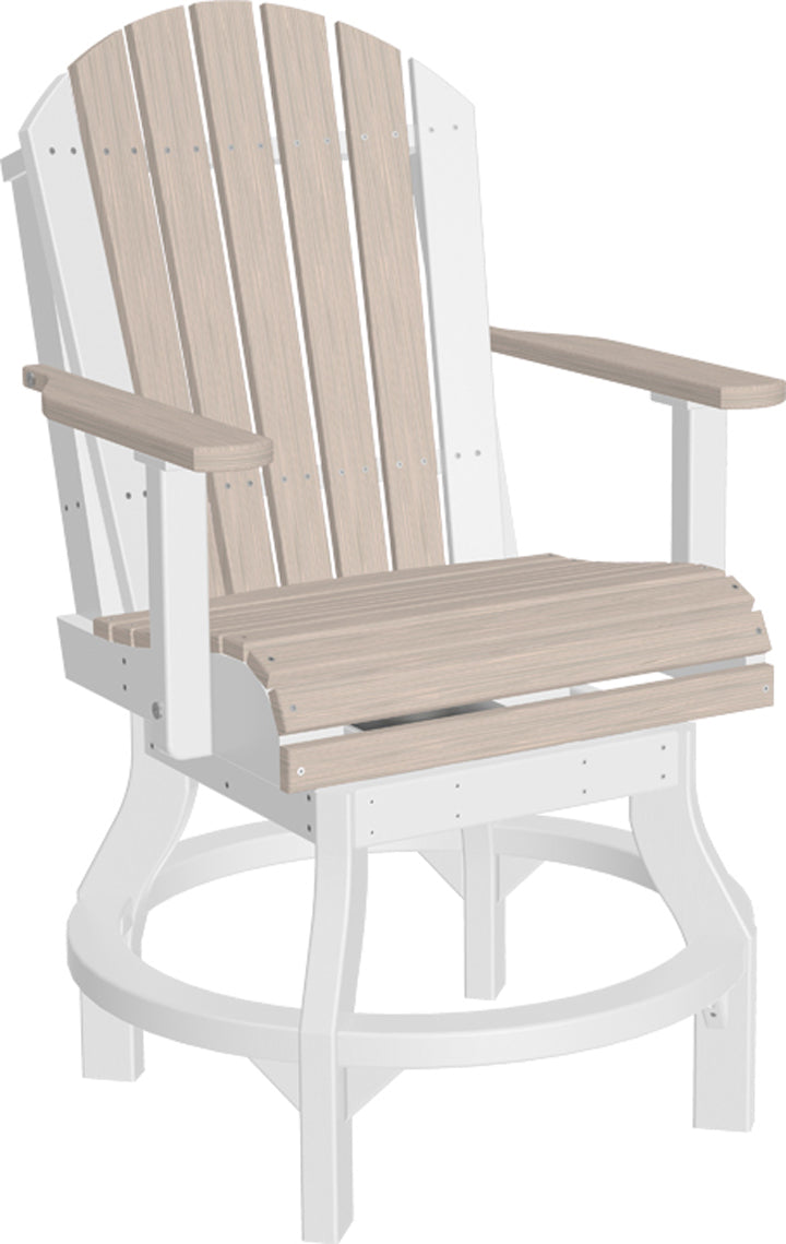 LCPASCCBIW-LuxCraft-Adirondack Swivel Chair-Pangaea Patio