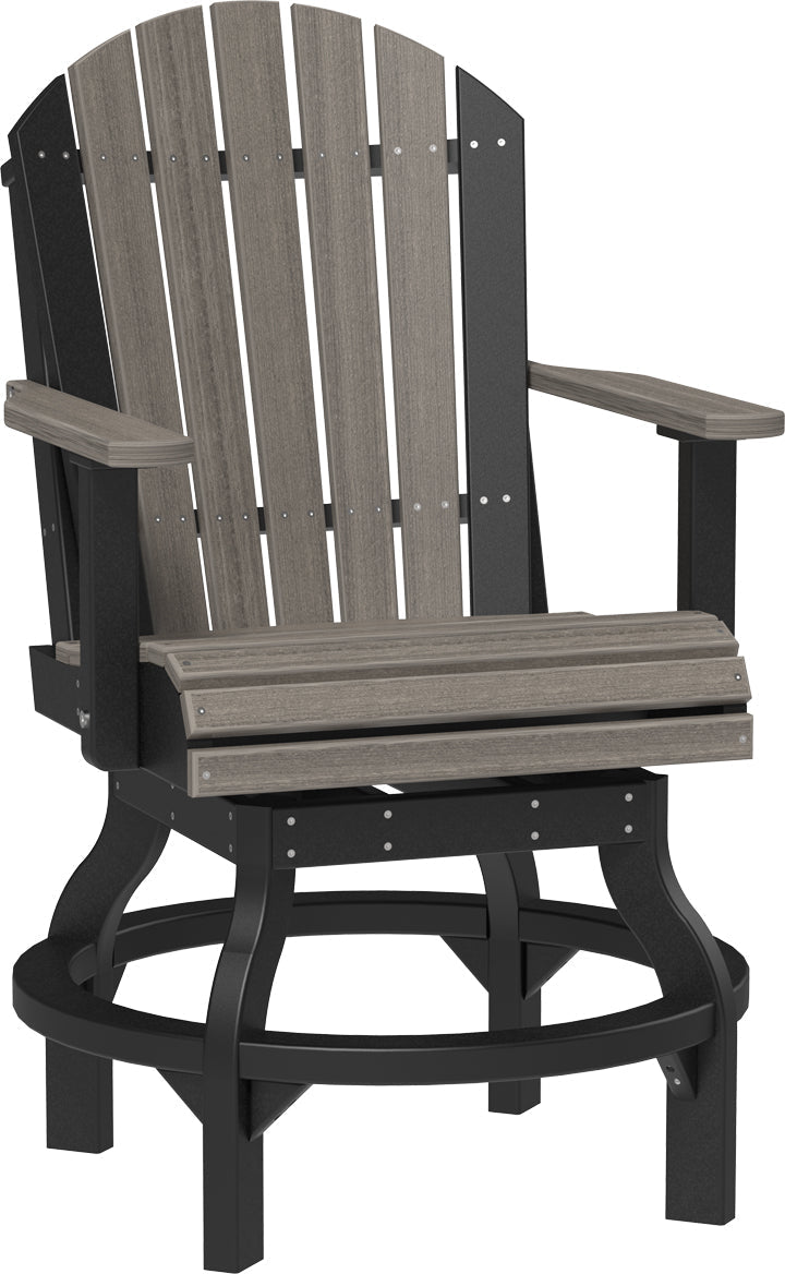 LCPASCCCGB-LuxCraft-Adirondack Swivel Chair-Pangaea Patio